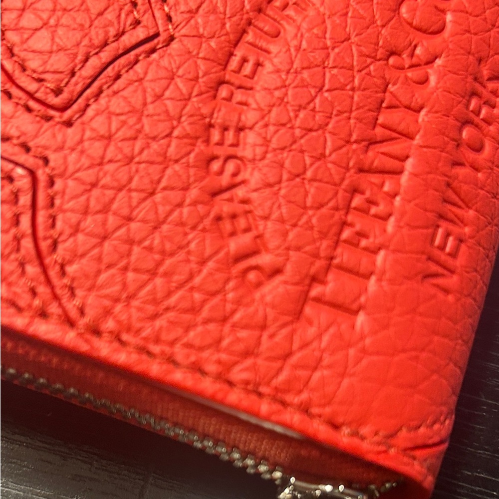 New! Tiffany & Co. “Return to Tiffany” Compact Zip Wallet - “Hibiscus” leather - Picture 7 of 14
